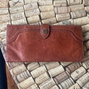 Frye Cognac Leather Women's Wallet